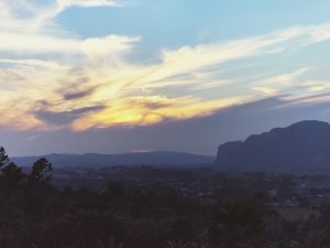 Vinales valley sunset